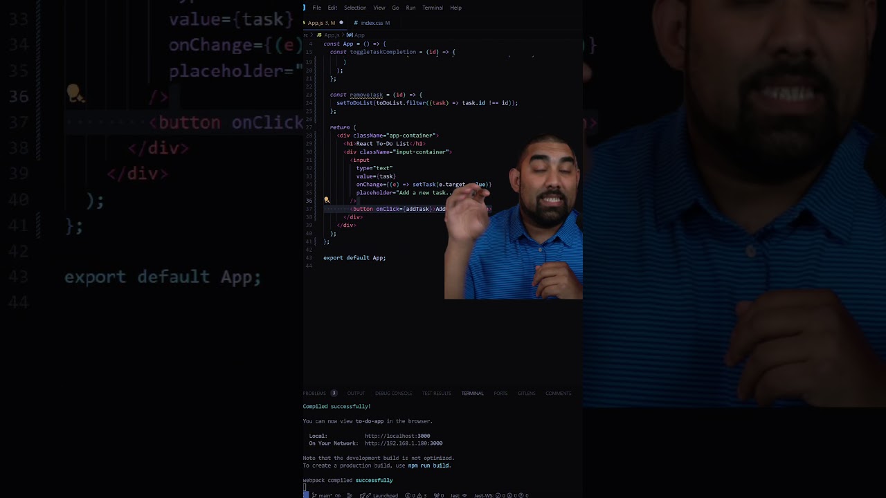 How to build a react.js to do app! (in 9 STEPS!)