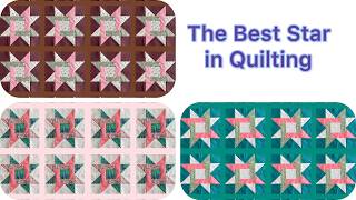 Creat Strunning Star Quilt Block for Beginners Step by Step Quilt Tutorial