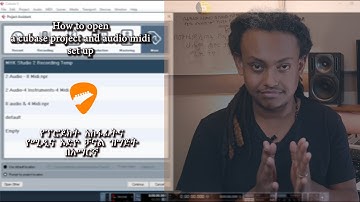 How to open a cubase project & audio midi set up.