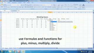 Use formulas and function in ms-excel easy way