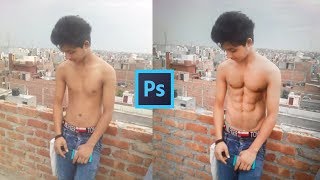 How To Make 6 Packs Abs using photoshop | Photoshop Tutorial screenshot 4