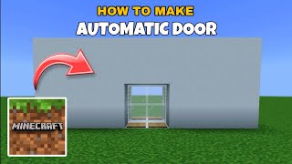 Minecraft: How To Make a Automatic Door In Minecraft  Minecraft Automatic Door (TUTORIAL)