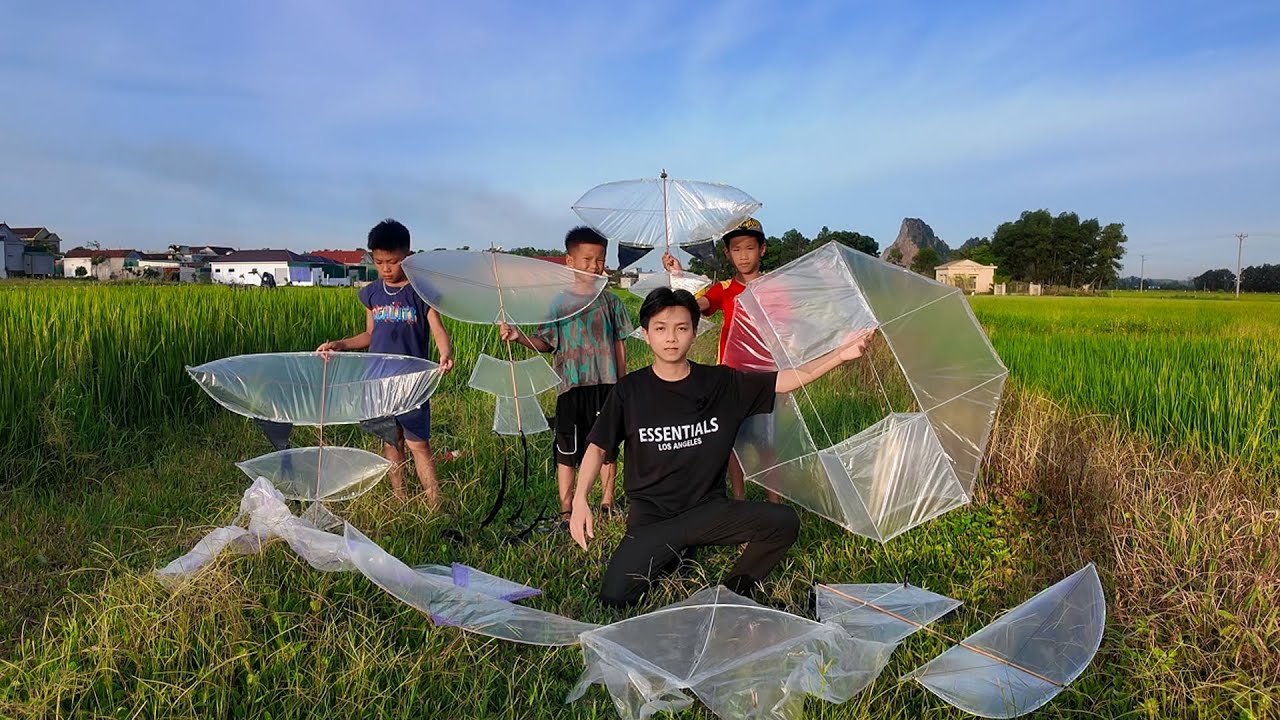 Lần Đầu Làm Diều Thùng Và Thả Tất Cả Diều Độc Lạ Cùng Lúc