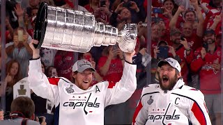 Alex Ovechkin and Nicklas Backstrom hoist the Stanley Cup together | Disctrict Countdown