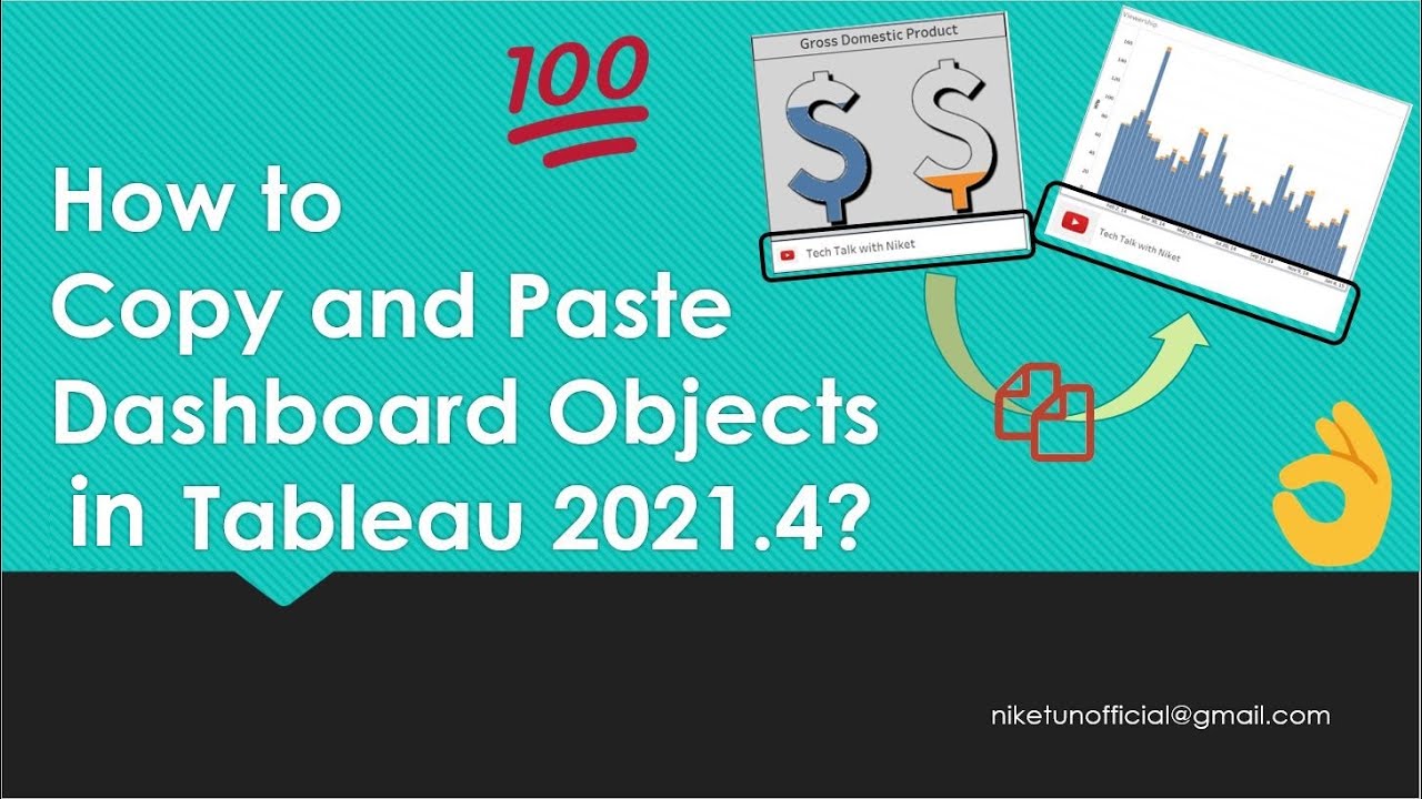 How to Copy and Paste Dashboard Objects in Tableau 2021.4?Update2 min