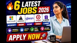6 Latest Jobs 2026 Microsoft Magna Glean Target More Freshers Internships Apply Now