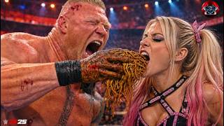 WWE 2K25 - Alexa Bliss vs Brock Lesnar🔥- Scary Match WrestleMania #wwe #krylexgaming