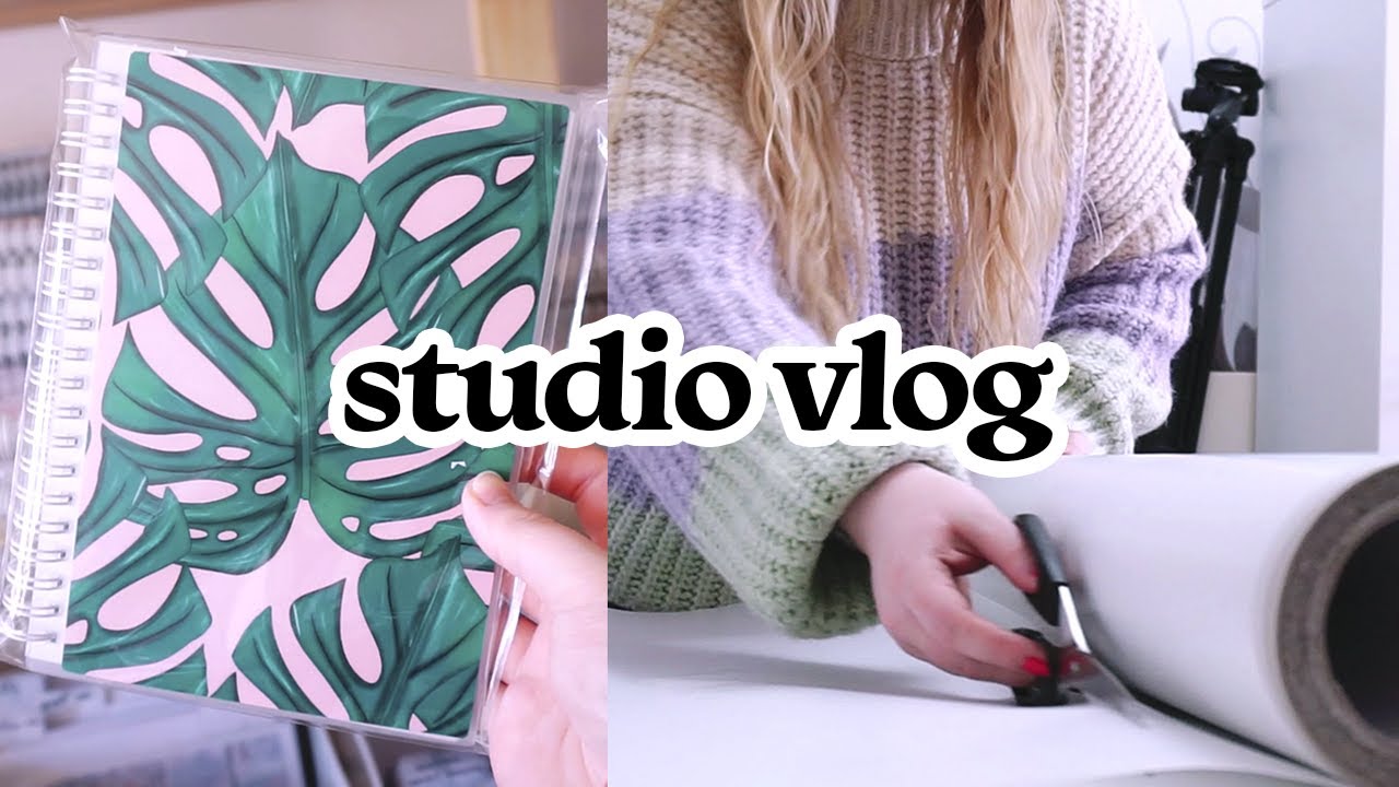 STUDIO VLOG #18 | How I Make Planner Sticker Albums & Office Changes!