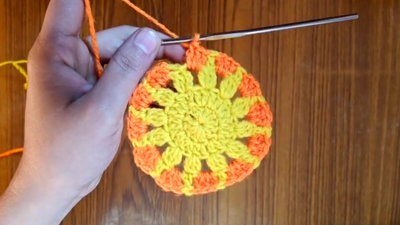 Beginners friendly crochet granny square |crochet coaster |motif