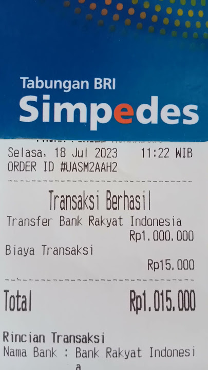 BRI SIMPEDES #bri #simpedes #simpedesbri #bankbri #brilink #brisyariah #britama #bankindonesia