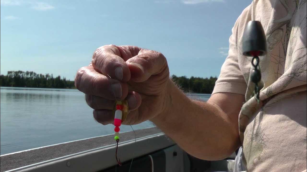 Walleye Nightcrawler Harness Rig, Float bead and French Spinner Blade