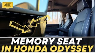 Driver's MEMORY seat in 2017-2026 HONDA ODYSSEY: Your COMPLETE Guide!