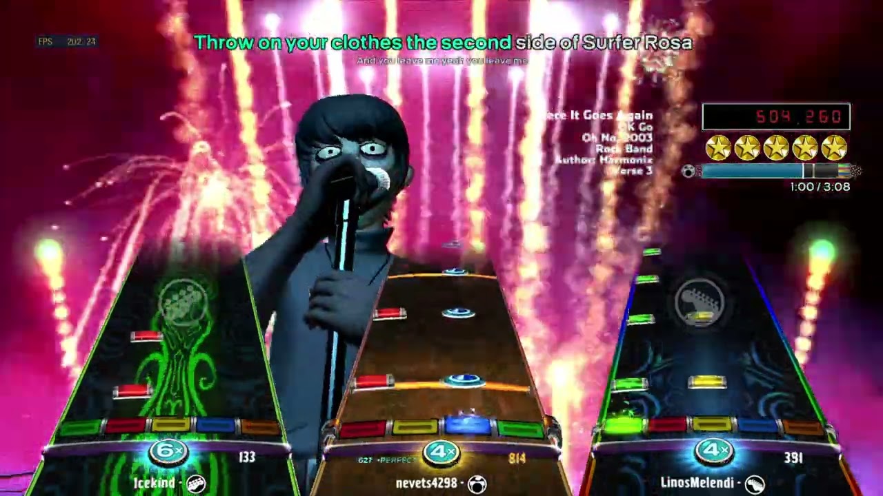 [3p] Here It Goes Again (2003) by OK Go - Pro Drum FC 100% Rock Band 3 Deluxe RPCS3