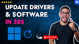 How to UPDATE DRIVERS and SOFTWARE in WINDOWS without PROGRAMS in 32 S