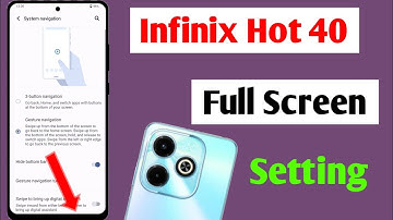 infinix hot 40 full screen setting /how to full screen infinix hot 40 /infinix hot 40 full display