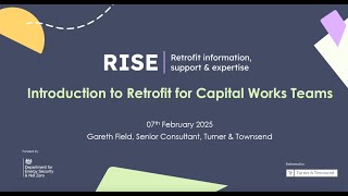 Introduction to Retrofit for Capital Works Teams | RISE Masterclass