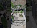 Archaeological park next to the Kotel In Jerusalem Western wall area