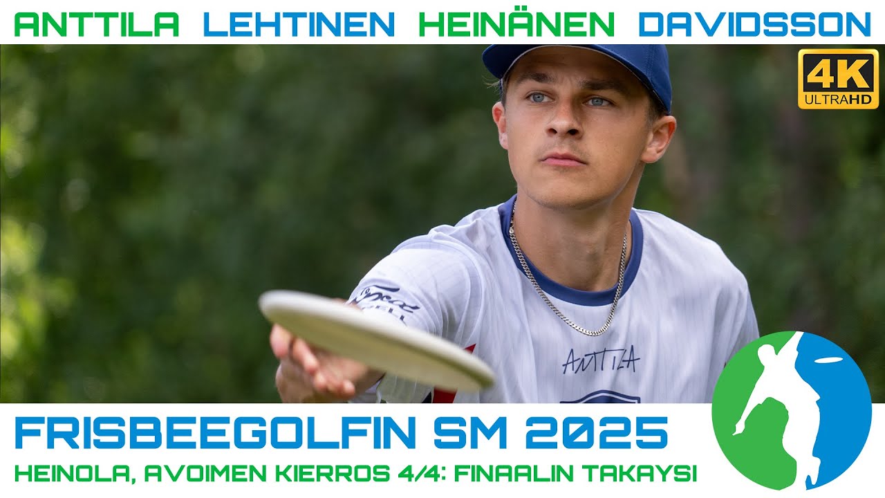 Frisbeegolf SM 2025 FINAALI K4T9 | Niklas Anttila, Joona Heinänen, Daniel Davidsson, Lauri Lehtinen