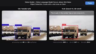 Yolo vs Qwen3-VL on Jetson Orin Nano: Locate the medic truck