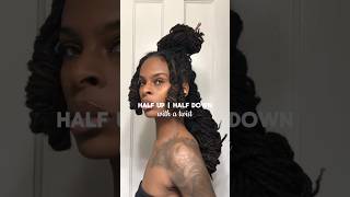 How to style without pins or clips #diylocs #locstyle #longlocs #loctutorial