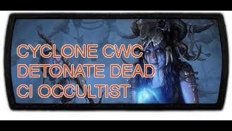 POE 3.20: CWC Detonate Dead CI Occultist Crimson Temple MAPPING
