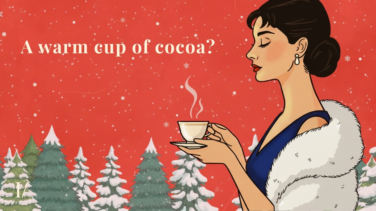 A Cup of Hot Cocoa ☕ | Vintage Christmas Romantic Jazz 🎄