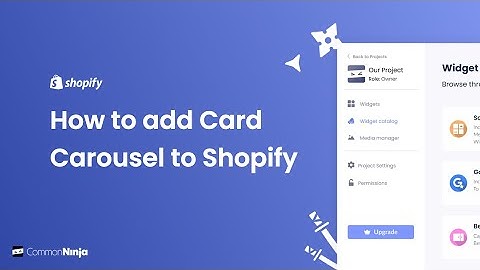How to add a Card Carousel to Shopify