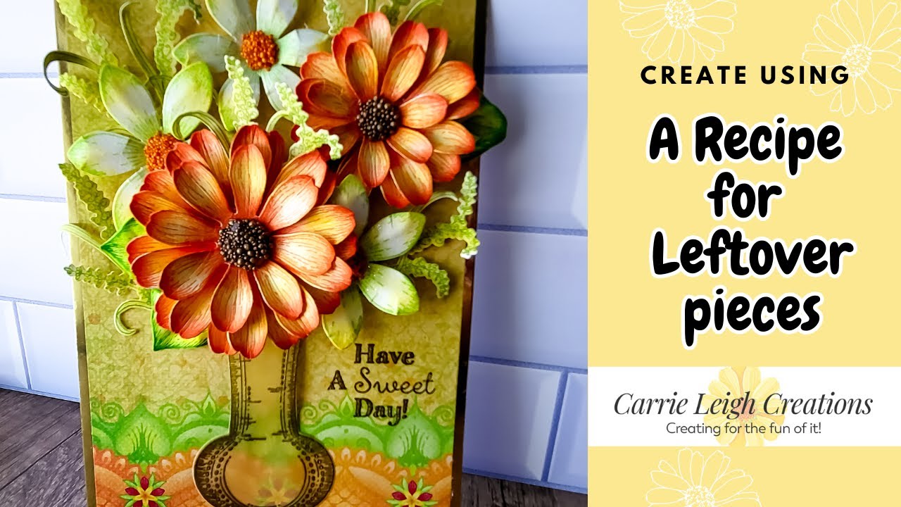 Heartfelt Creations Friday: Card formula for using up leftover bits and pieces