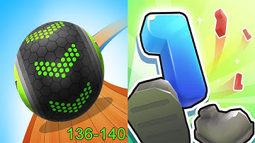 Going Balls VS Number Run 3D Android iOS Gameplay (Level 136-140)