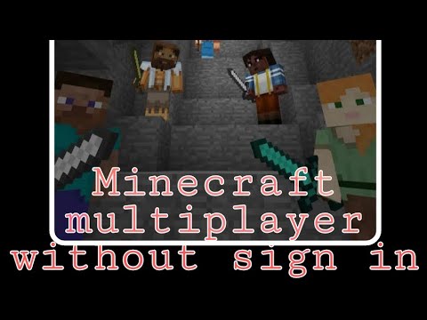 How to play Minecraft multiplayer without sign in - YouTube