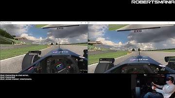 iRacing VR View compared to Oculus Mirror