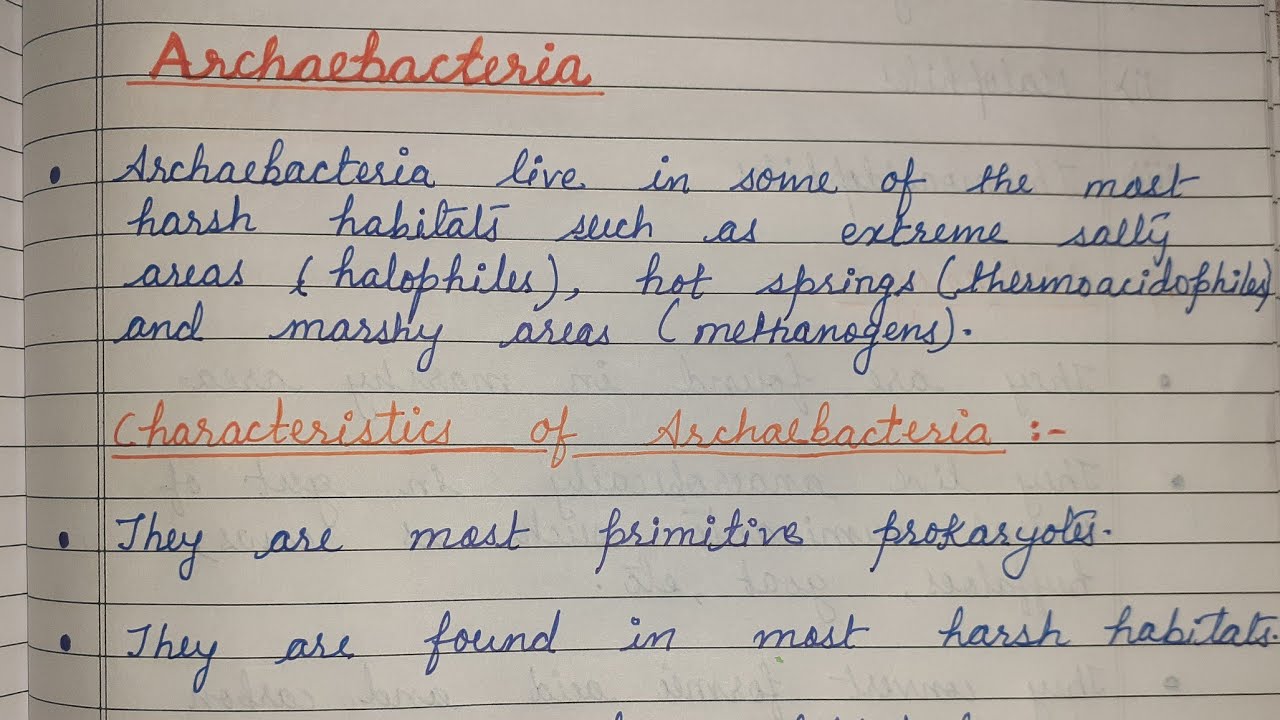 #4, class 11 biology- Biological Classification (lecture4) Archaebacteria & its types