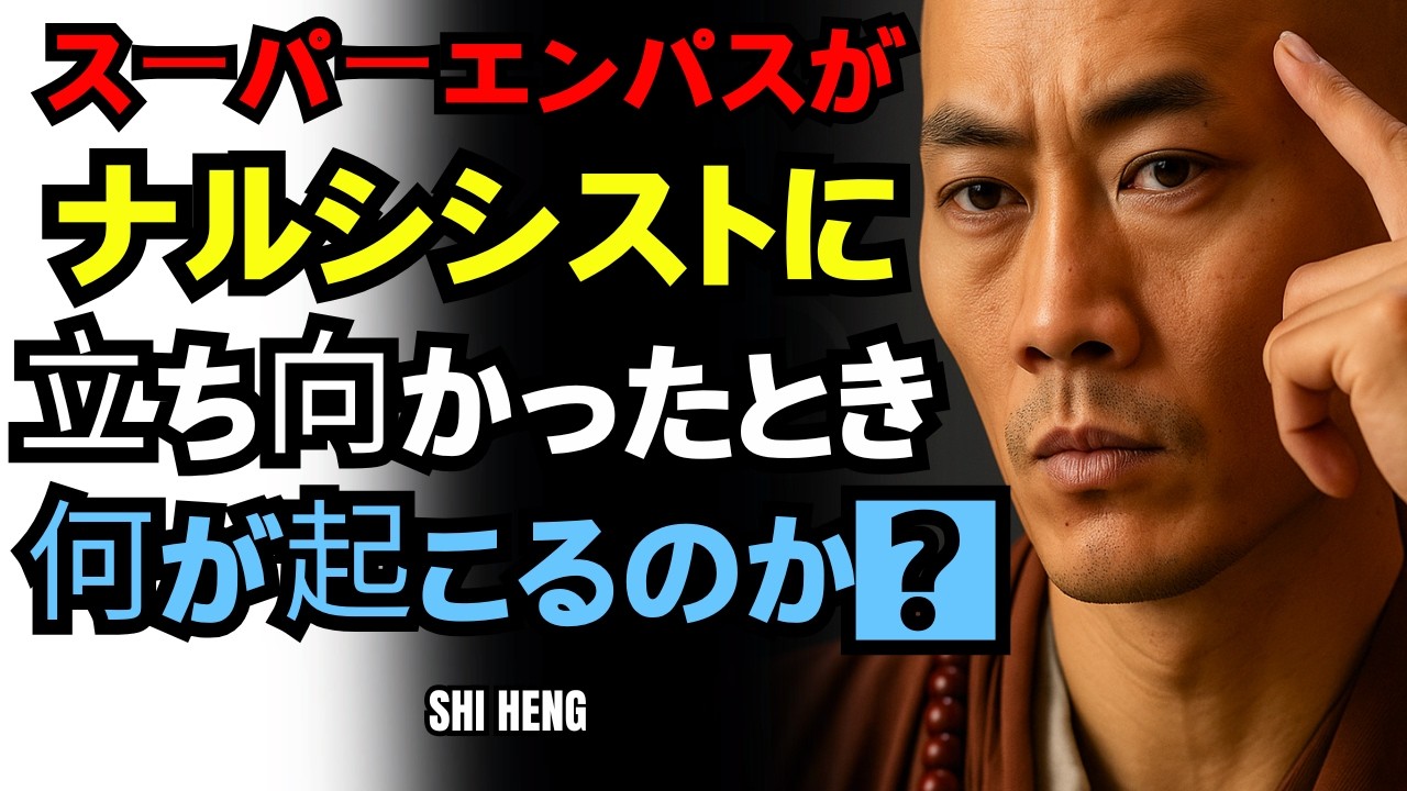 🎭  「スーパーエンパスがナルシシストと対峙すると何が起こるのか | Shi Heng Yi Motivation」