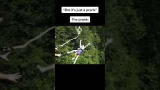 Bungee jumping Prank