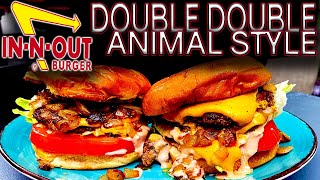 THE BEST COPYCAT IN-N-OUT BURGER DOUBLE DOUBLE ANIMAL STYLE MADE ON THE BLACKSTONE GRIDDLE!