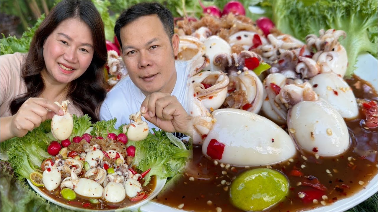 กินตำหมึกกระดองแมงกระพรุนเผ็ดๆสาวยโัสมากินนำ สวัสดีดีปีใหม่2569 ขอให้ทุกคน มีความสุขมากๆนะครับ