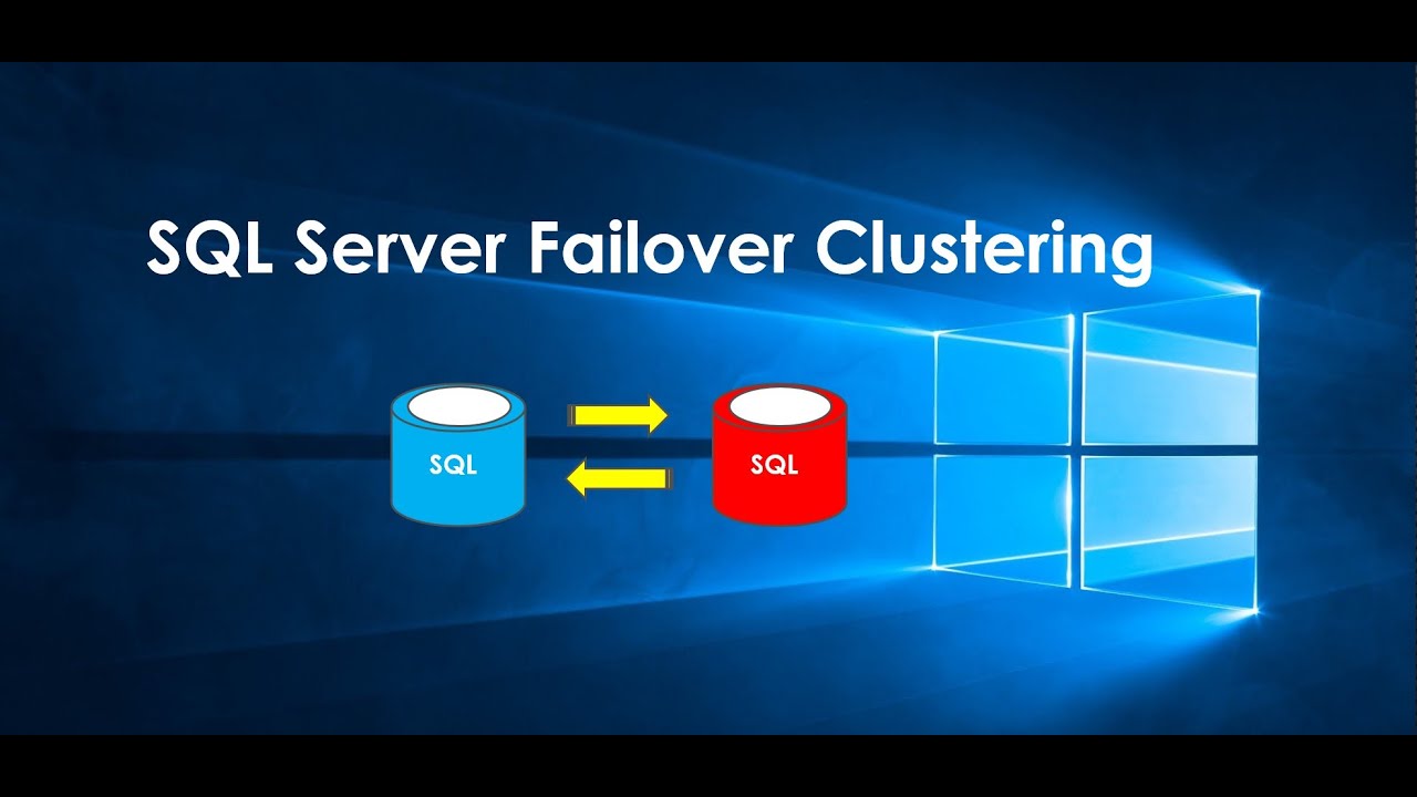 SQL Server의 Windows Server 장애조치(Failover) 클러스터링 - YouTube