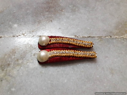 Designer Silk Thread Hair Clips Bridal Hair Pins Making Youtube