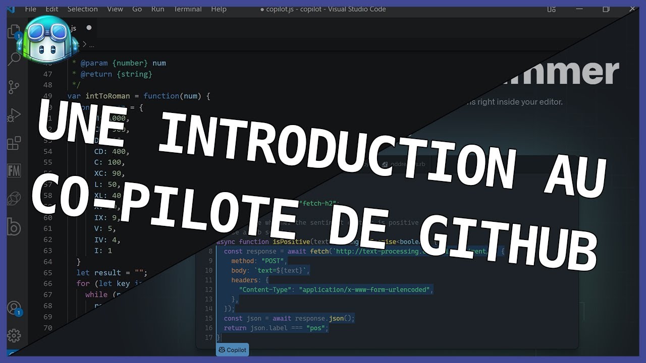 Une introduction rapide et simple au co-pilote de Github | Introduction Github Copilot FR 2022