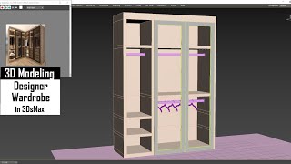 3D Modeling in 3Dsmax I How To Model a Designer Wardrobe ( Part 1)