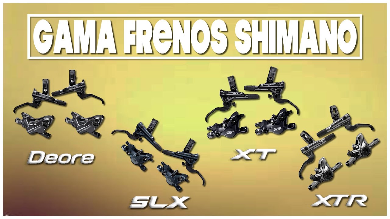 Comparativa FRENOS SHIMANO: Pesos, precios y características (Deore, SLX, XT  y XTR) 