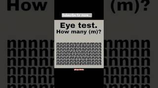 eye test | #puzzle #eyes #eyetest #puzzlegame #games #trending #shorts #video #viral #test #time #yt