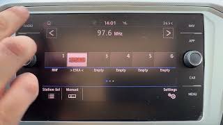 Volkswagen Passat B8 2014-2023 how to change station logo region bartoszm HardReset C