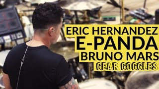 Gear Goggles Bruno Mars Drummer Eric E-Panda Hernandez 24K Magic World Tour Rehearsals