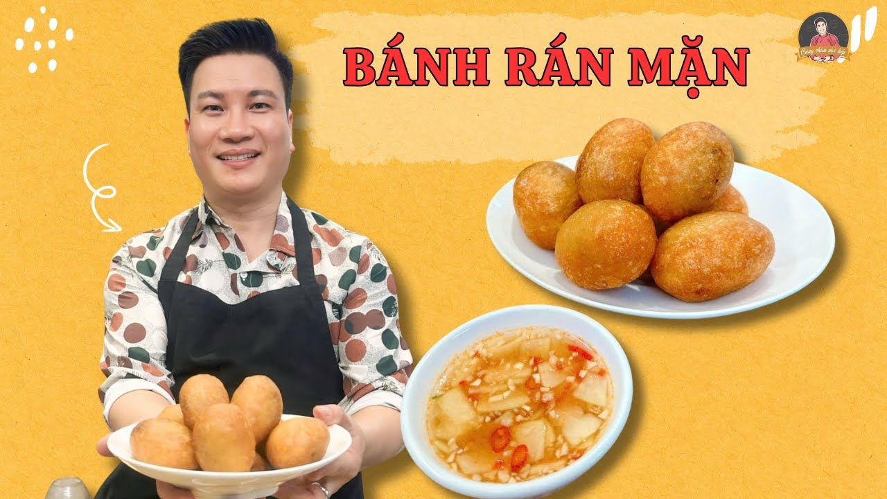 Cách làm bánh rán mặn giòn rụm, thơm ngon chuẩn vị | Cùng Cháu Vào Bếp ...