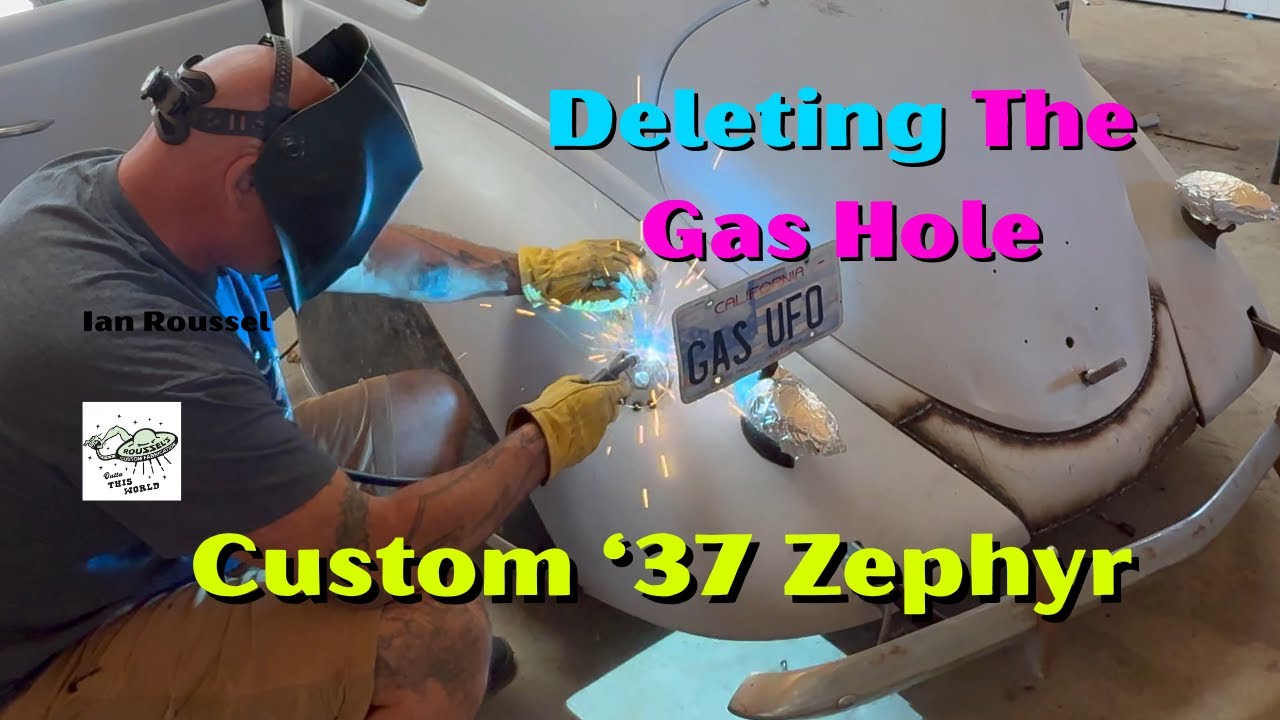 Ian Roussel Changes Up The Look On The '37 Zephyr By DELETING Gas Hole With SIMPLE Metal Work