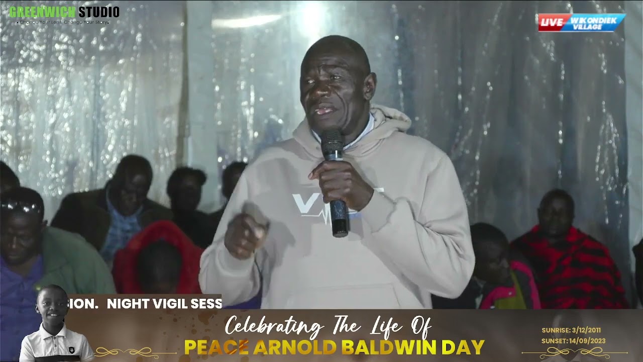 E. Michael Orienje - sermon at Wikondiek Village Homabay County Night Vigil Of The Late Peace Arnold