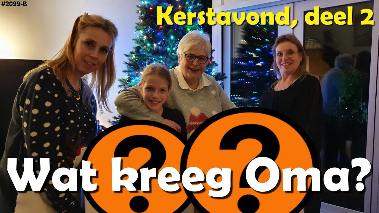 Oma moest HUILEN, wat gebeurde er? Kerstavond 2020 door LOCKDOWN klein gehouden #2099-B
