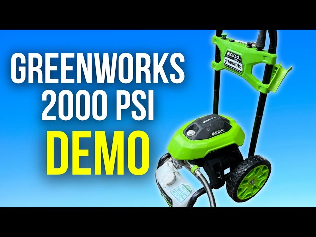 Greenworks 2000 Psi Pressure Washer How To Use Soap