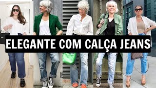 Elegante Com Calça Jeans